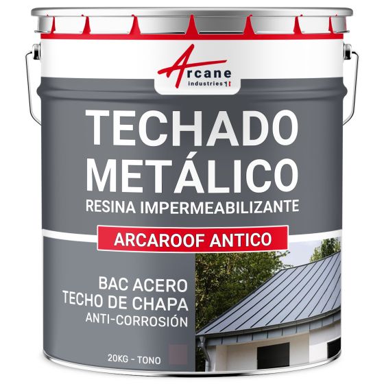 Resina de impermeabilización para techos y bandejas de acero, revestimiento estanco: ARCAFILM ANTICO