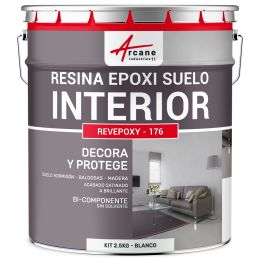 Resina Epoxi Decorativa para Suelo Interior REVEPOXY DECO RAL 9003 Blanco 1 kg (hasta 5 m² en 2 capas)