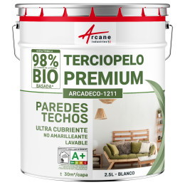 ARCADÉCO BIOSOURCÉ VELOURS - Blanc - 2.5 L