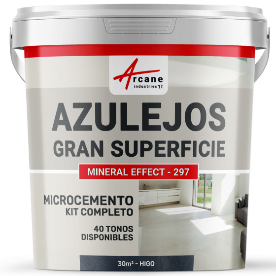 KIT DE MICROCEMENTO PARA AZULEJOS EN GRAN SUPERFICIE - Higo - 30 m² (en 2 capas)