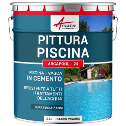 Vernice per Piscina  - ARCAPOOL - 24 2.5 L Bianco