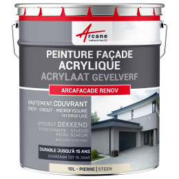 Oranje acryl gevelverf voor bepleistering - ARCAFAÇADE RENOV | Maison Etanche