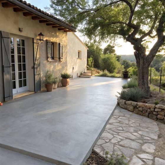 KIT BETÓN CIRÉ EXTERIOR - Betón alisado para suelos, paredes, terrazas y escaleras