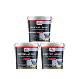 Fijne kalkpleister voor binnen- en buitendecoratie - TRADIPLUS Kleur:Verona - Beigebruin - 3 x 15 kg