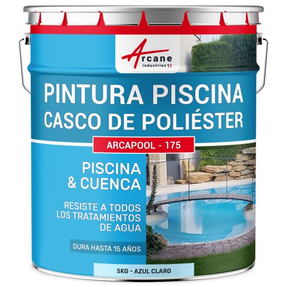 Pintura piscina para cubiertas de poliéster, hormigón