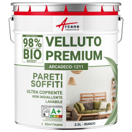 ARCADÉCO BIOSOURCÉ VELOURS - Blanc - 2.5 L