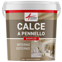 Calce a pennello Beige per Muri Interni e Facciate Esterne - BADIPLUS