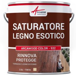 Saturatore per Legno Esotico - ARCAWOOD COLOR - 932 2.5 L (fino a 12.5 m²) Naturale - Incolore