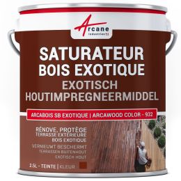 Verzadigende olie voor exotisch hout, teak, cumaru Kleurloos | ARCAWOOD COLOR - 932 | Maison Etanche
