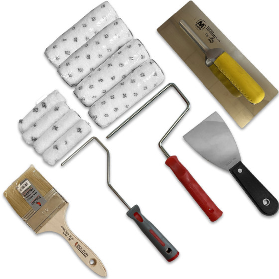 COUTEAU AMÉRICAIN SPATULE - Couteau américain souple béton ciré enduit application précise nette angles et arrêtes outil parfait