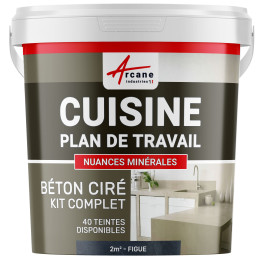 1-Main-Béton Ciré Cuisine : Plan de travail, Crédence