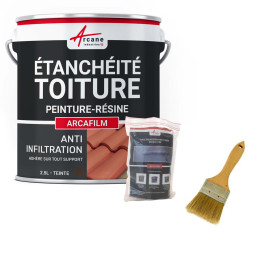Kit de résine d'étanchéité tuile et toiture: ARCAFILM PACK- Couleur / Aspect