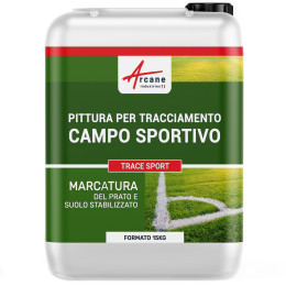 Vernice per campi da calcio e sport su erba - TRACE SPORT 15 kg Bianco