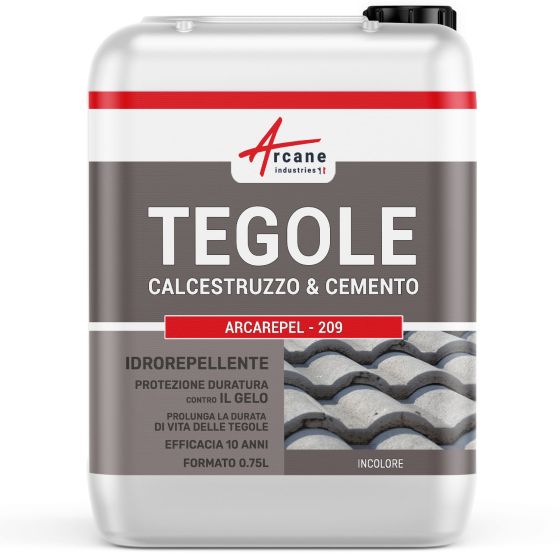 Idrorepellente impermeabilizzante incolore per tetti : ARCAREPEL - 209 0.75 L (fino a 3.75m²)
