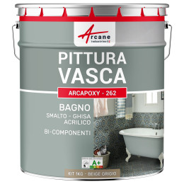 Resina per la Ristrutturazione di Vasca da Bagno : ARCAPOXY - 262 1 kg  RAL 1019 - Beige Grigiastro