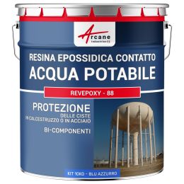 Vernice rivestimento epoxy per acqua potabile ACS serbatoio cisterna riserva castello d'acqua
