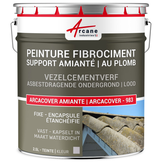 Verf voor vezelcement en inkapseling van asbest en lood ondersteuning: ARCACOVER -983 - 2.5 L