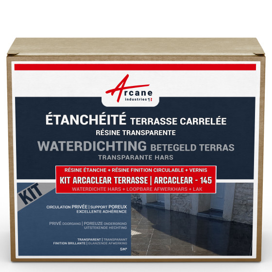 Waterdichtingskit voor betegeld terras: Waterdichtingshars