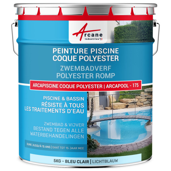 Zwembadverf voor polyester schalen