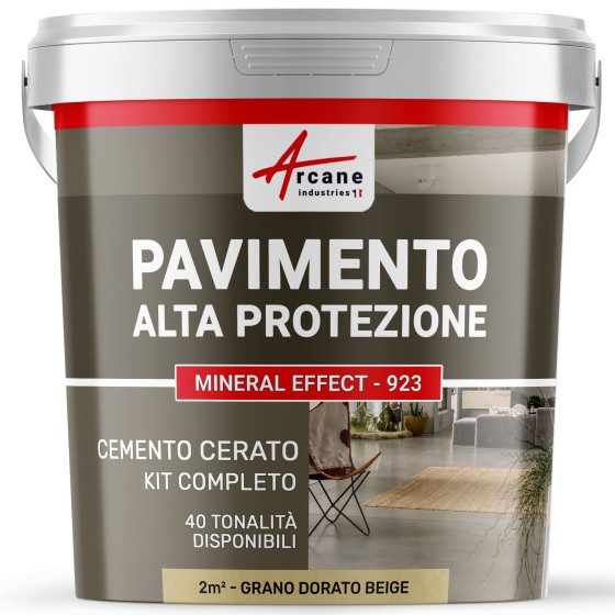 KIT CEMENTO CERATO BEIGE PAVIMENTO ALTA PROTEZIONE