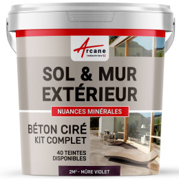Gecirede beton buiten voor vloer muur terras trap pleisterlaag Paars | Maison Etanche