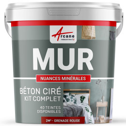 Kit Béton Ciré Murs Rouge
