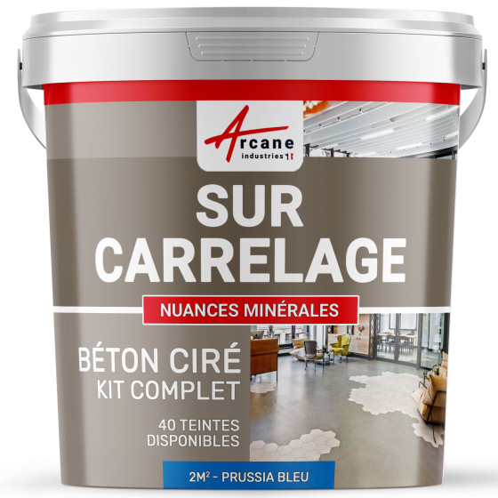 GEWAXT BETON KIT OP TEGELS