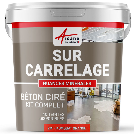 GEWAXT BETON KIT OP TEGELS