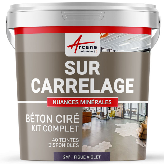 GEWAXT BETON KIT OP TEGELS