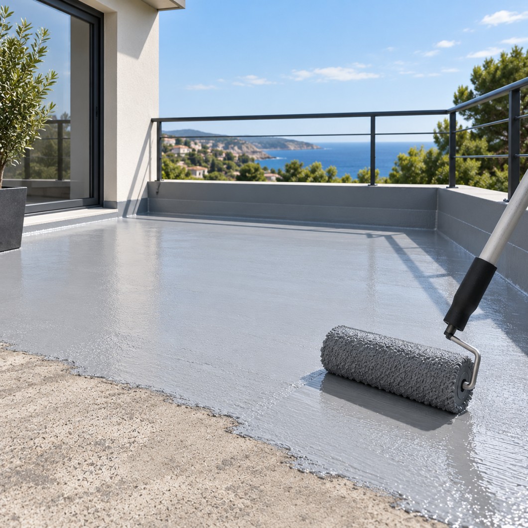 Produit d'étanchéité pour terrasse et balcon - Maison Etanche